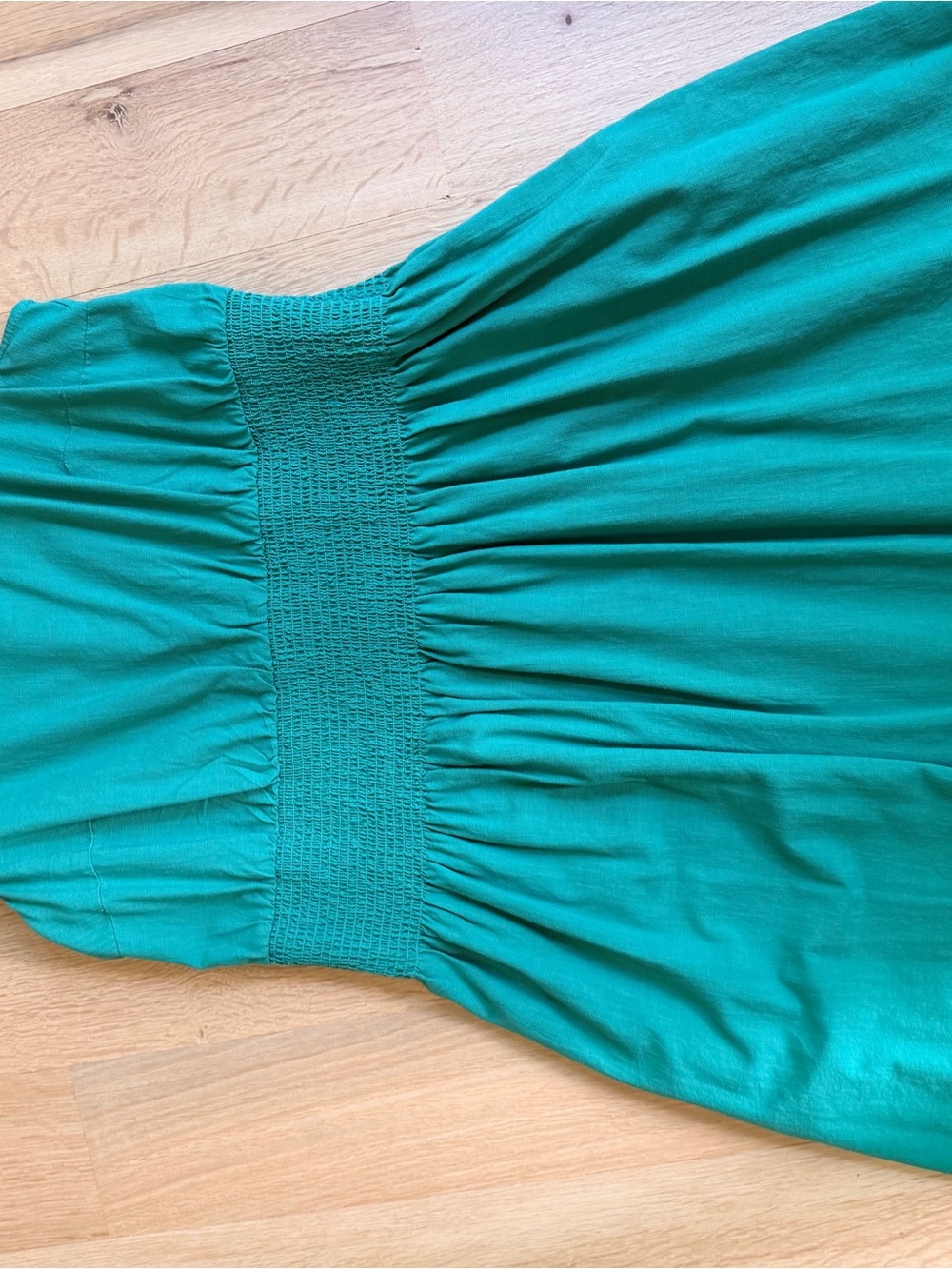 Target Teal Smocked-Waist Tank Dress